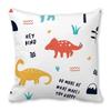 Office Sofa Car Cushion Cover Luxury Home Decoration Pillow Cover Cute Cartoon Little Dinosaur Animal Pattern