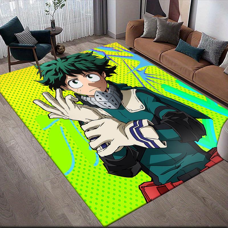My Hero Academia Midoriya Solo Anti-Slip Rug, Rectangular Carpet for Living Room, Sofa & Bedroom
