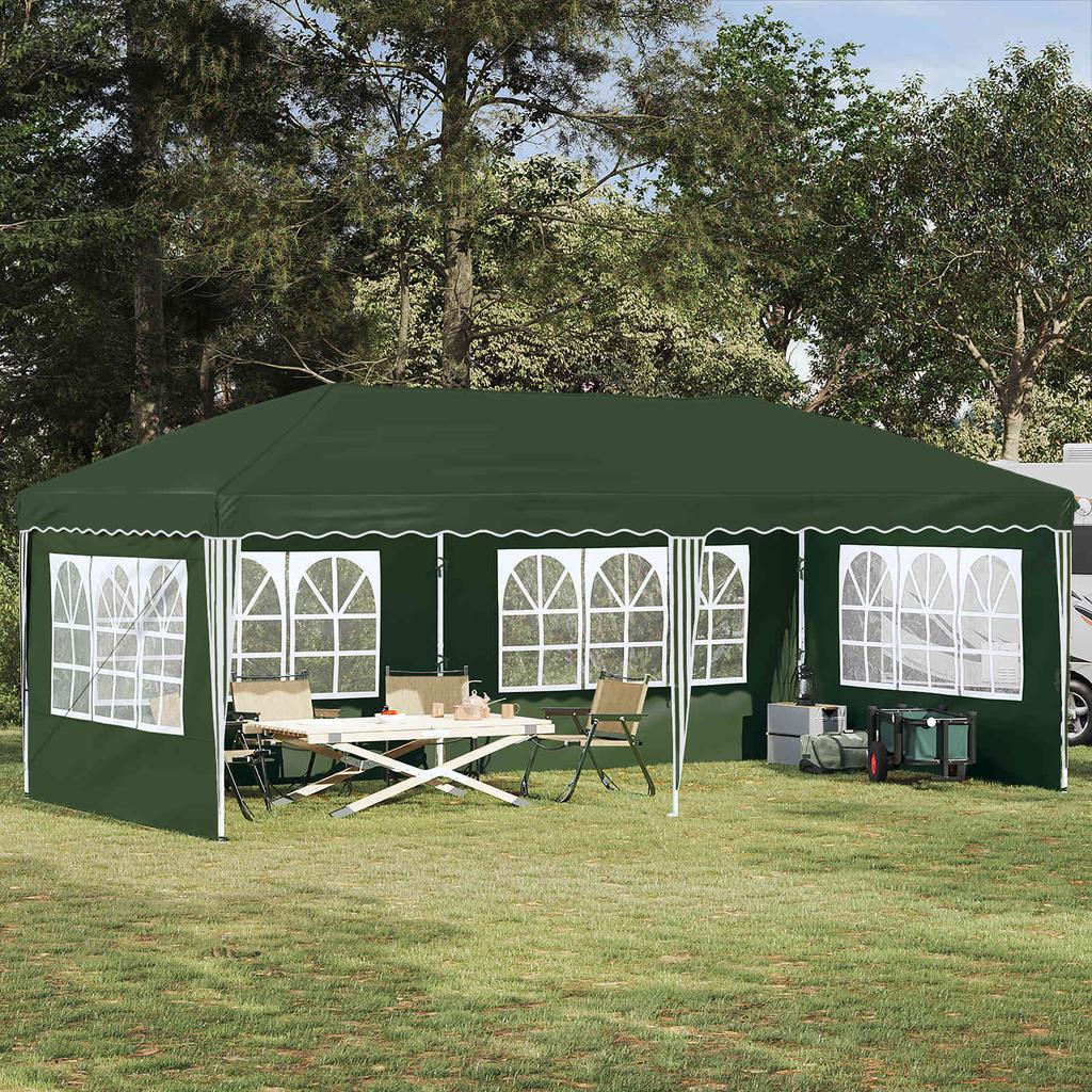 Pop Up Party Tent 575 X 289 X 245 Cm Green