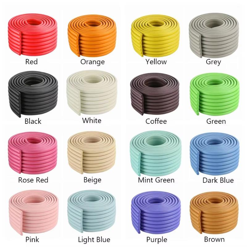 Cuttable 2M Table Corner Protector Edge Guard Strip Non-Toxic Self-Adhesive Safety Bumper for Baby Proofing Office Home Furniture
