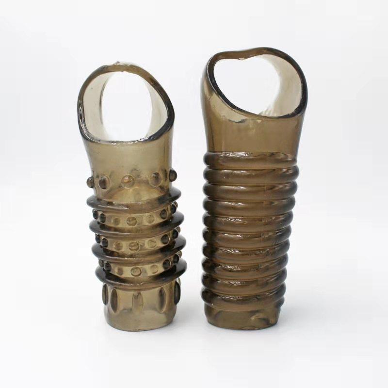 Silicone Penis Dick Extensions Condom Penis Sleeve Male Enlargement For Men Delay Spray Massager Cock Ring Cover Adult Sex Toys 