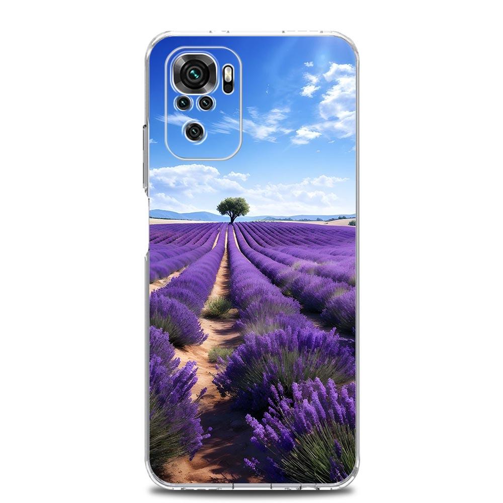Simple lavender Purple flowers Case For Xiaomi Redmi Note 15 14 13 12 4G 10 11 Pro Plus 5G 14C 13C 12C 10C 9A Cover