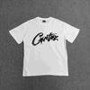 Unisex Streetwear Oversized Cotton Tee With Geometric Print Loose Fit Short Sleeve T-Shirt Men Women