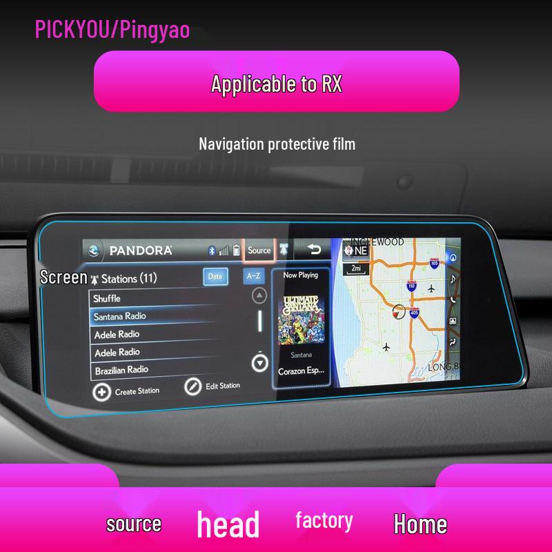 25x Lexus RX UX RZ Console Navigation Tempered Glass Protector Sticker