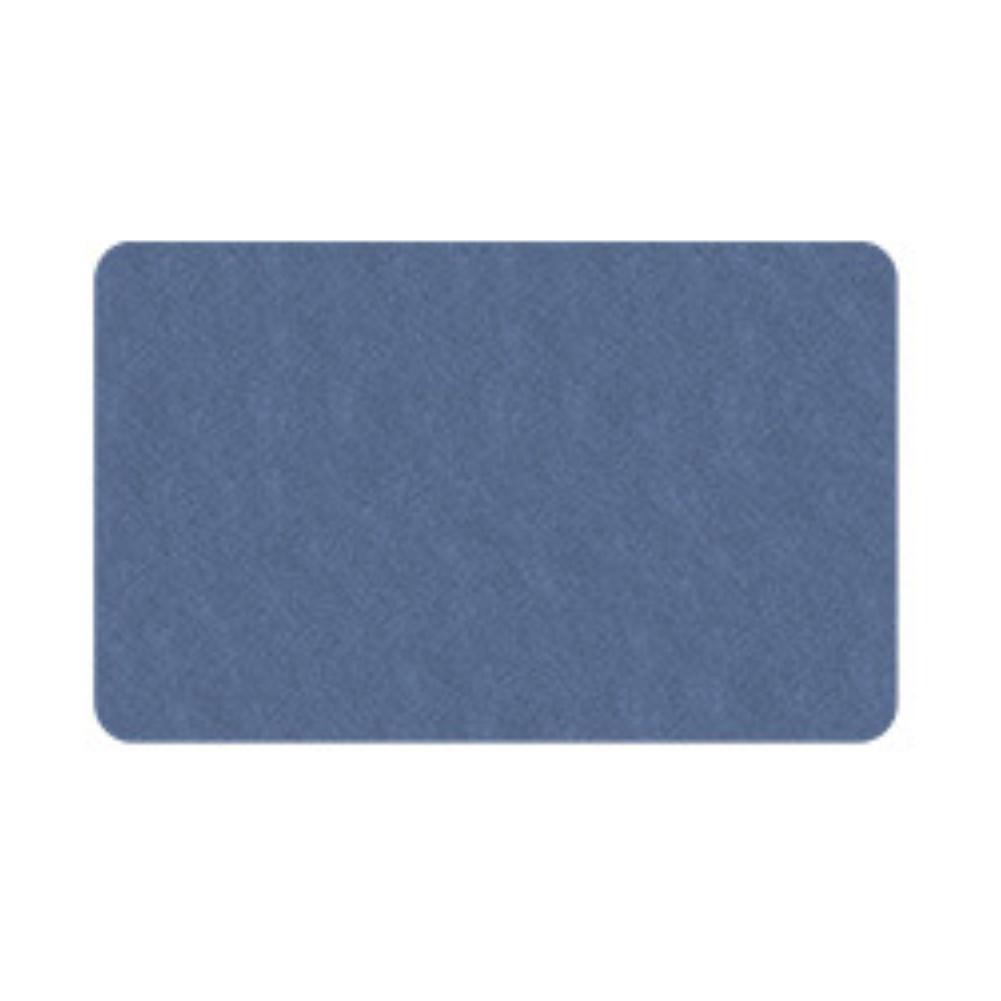 Diatomite Bath Mat for Home Bathroom and Kitchen Areas with Targeted Absorption and Non-Slip Operational Design синий