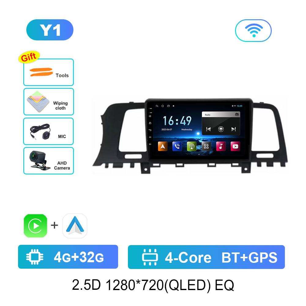Radio auto cu sistem Android 14 Pentru Nissan Murano Z51 2008 - 2016 Multimedia Stereo Player Video Navigație GPS QLED 2 Din DVD