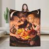 Dungeon Meshi Blanket Delicious in Dungeon Camping Flannel Bedding Throws For Outdoor Soft Warm  Quality Bedspread Gift