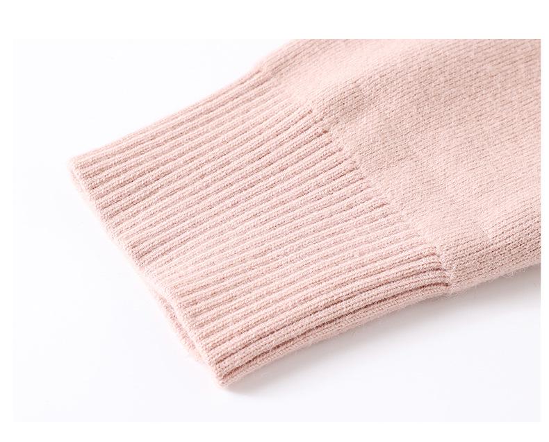 Mom's Winter 2024 Fleece-Lined Thick Sweater for Middle-Aged & Elderly Women - Warm One-Piece Top
