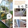 100 Pcs Greenhouse Glass Clips - Stainless Steel Greenhouse Window Clips Glass Panes Fixings Clips