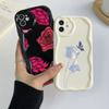 LZ16 Blume Klar Weiche Welle Handyhüllen für Samsung S24 S23 Ultra S20 FE A54 A14 A52s A51 S10 Huawei Honor 90 Schutz Rückseite