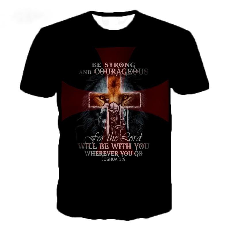 2021 Summer New Crusade Digital 3D Print Unisex Crew Neck T-Shirt, Factory One-Piece Dropshipping