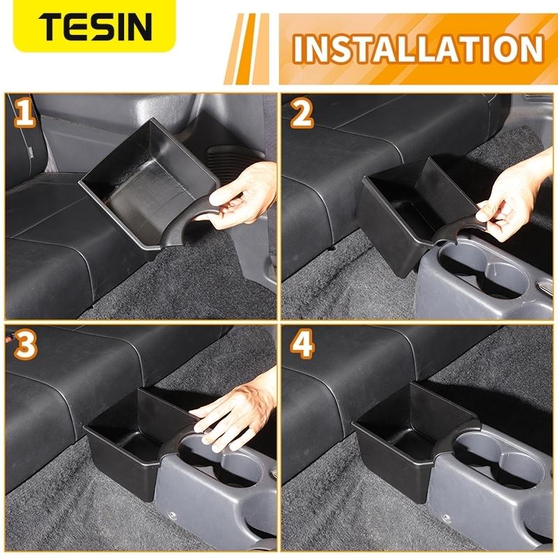TESIN Stowing Tidying Car Central Control Rear Storage Box Organizer Tray For Suzuki Jimny JB43 2007-2017 Interior Accessories