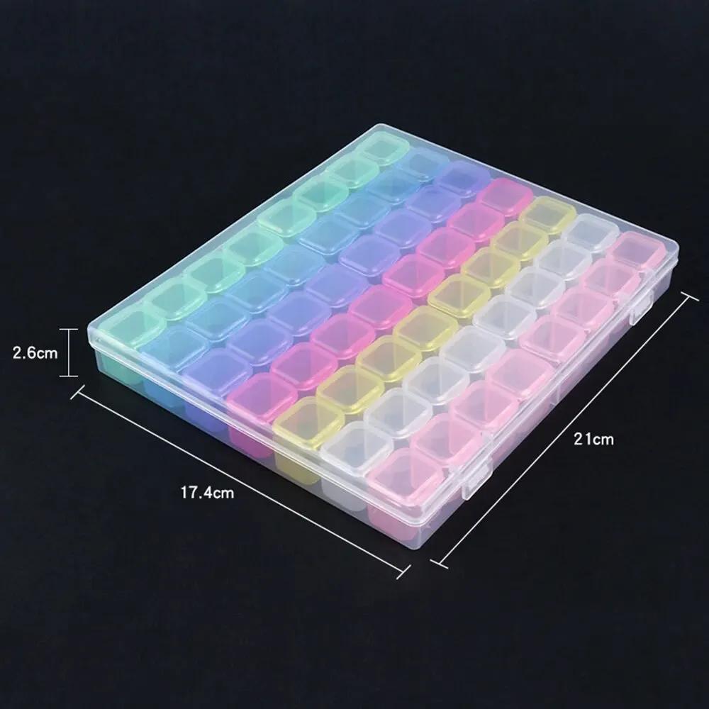 5D DIY Diamond Painting Tools Accessories Storage Box Container Diamond Embroidery Accessories Drill Box Mosaic Container Case