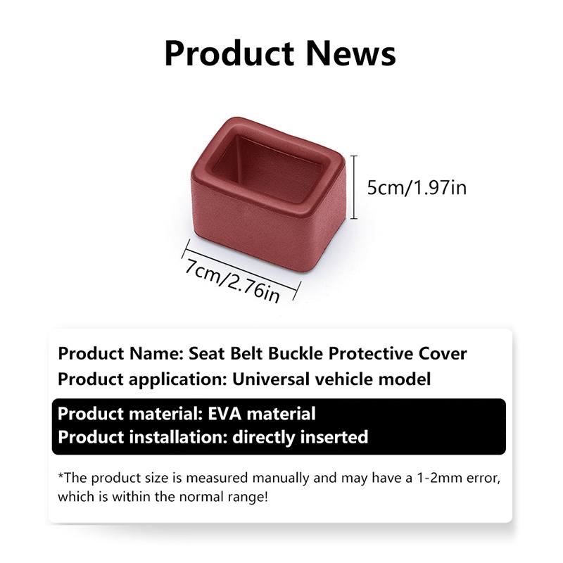 1Pc Car Seat Belt Buckle Cover Anti Scratch Seatbelt Button Protector Seat Belt Protection Cover Car Interior Accessories