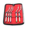 5 Pcs Dental Implant Osteotome Instrument Maxillary Sinus Elevator Tool Concave Tips Sinus Lifting Device Implant Bone Extruder
