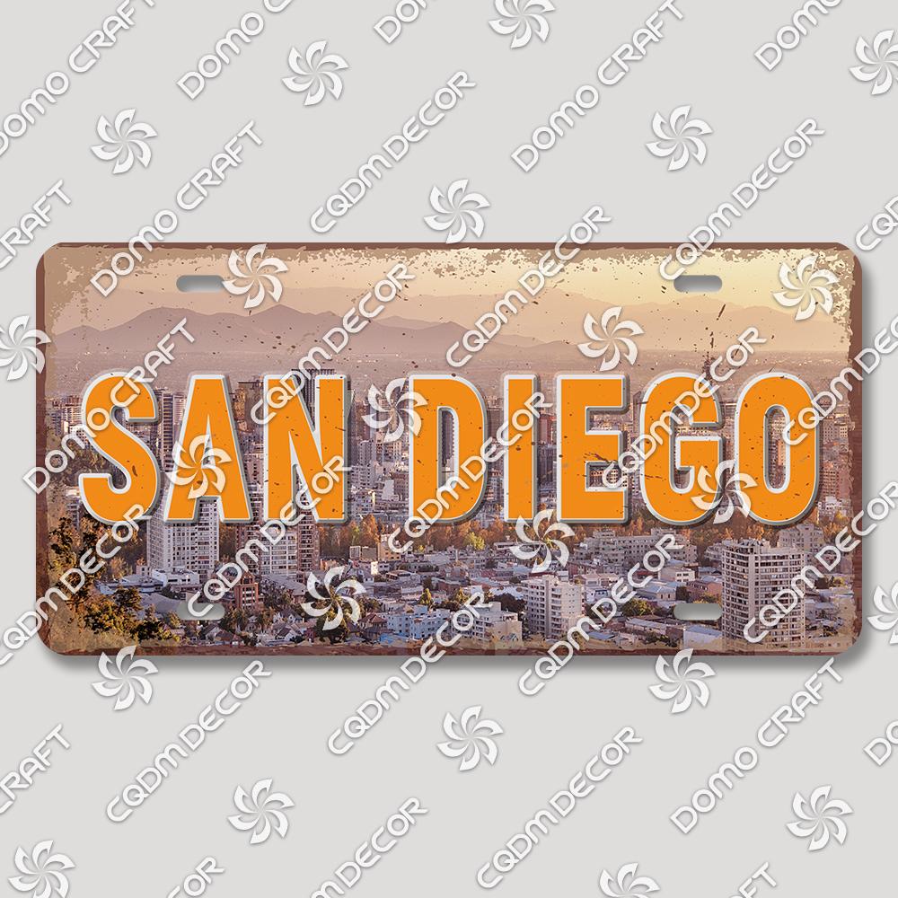 Retro National City Plaques Metal Plate Chile Brazil Mexico Metal Tin Signs Garage Car Club Living Room Home Wall Decor