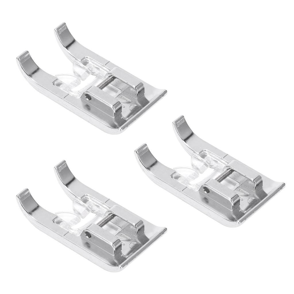 3Pcs Zigzag Foot Stainless Steel Multifunctional Universal Lightweight Durable Sewing Machine Presser Foot for Home