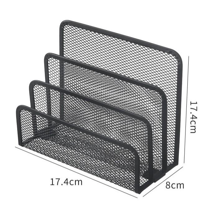 Multifunctional Metal Pen Holder – Stylish Iron Art Stationery Storage with High-End Appeal for Desk Organization