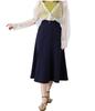 Jill by Jill Stuart Women's Corset-Style Flared Skirt, Navy, 125-3120010