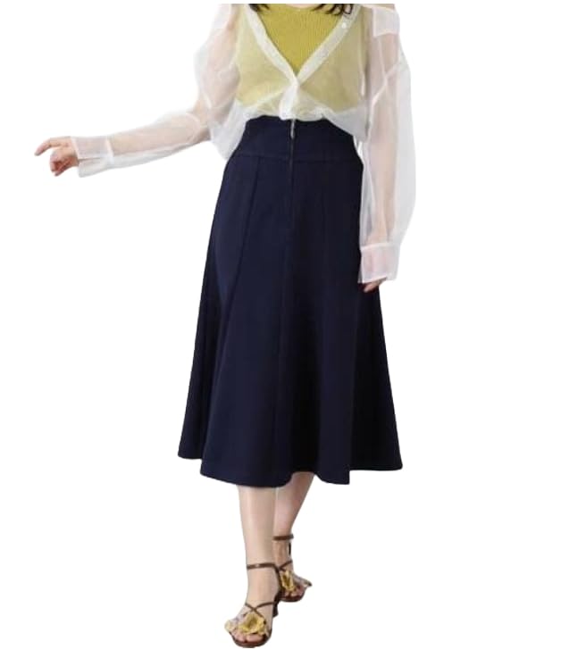 Jill by Jill Stuart Women's Corset-Style Flared Skirt, Navy, 125-3120010
