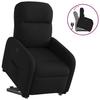 Recliner Chair with Rising Function Black Fabric