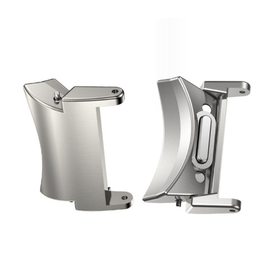 Compatible Stainless Steel Connector for Galaxy Watch 6 and Samsung 7th Gen - Button Style Head Grain