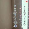 1Pc  Wind Chime Moon Sun Star Catcher Diamond Prisms Pendant Dream Catcher Rainbow Hanging Drop Home Windchime