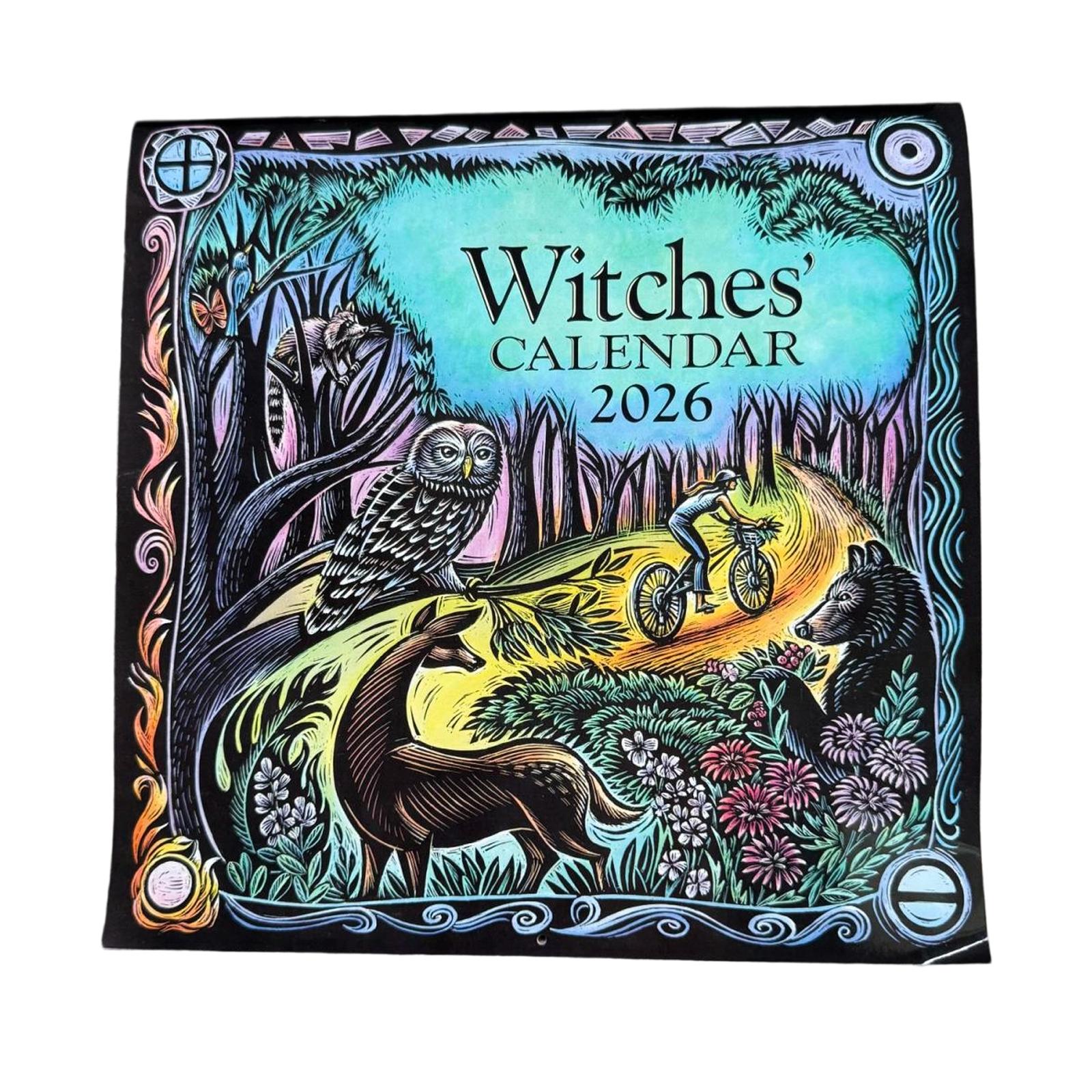

Calendar Mystical Creative Hanging Wall Calendar Witchy Gift Home Decoration One Size