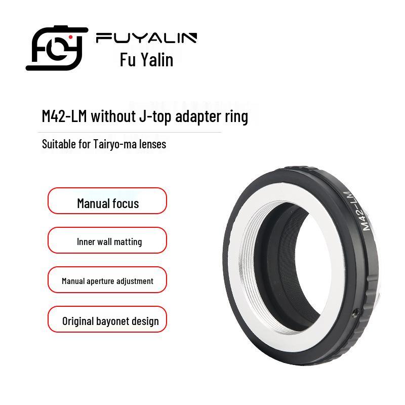 M42-LM Topless Adapter Ring Converts Tai Kuma M42 Lenses To Tian Gong Leica M-mount Bodies.