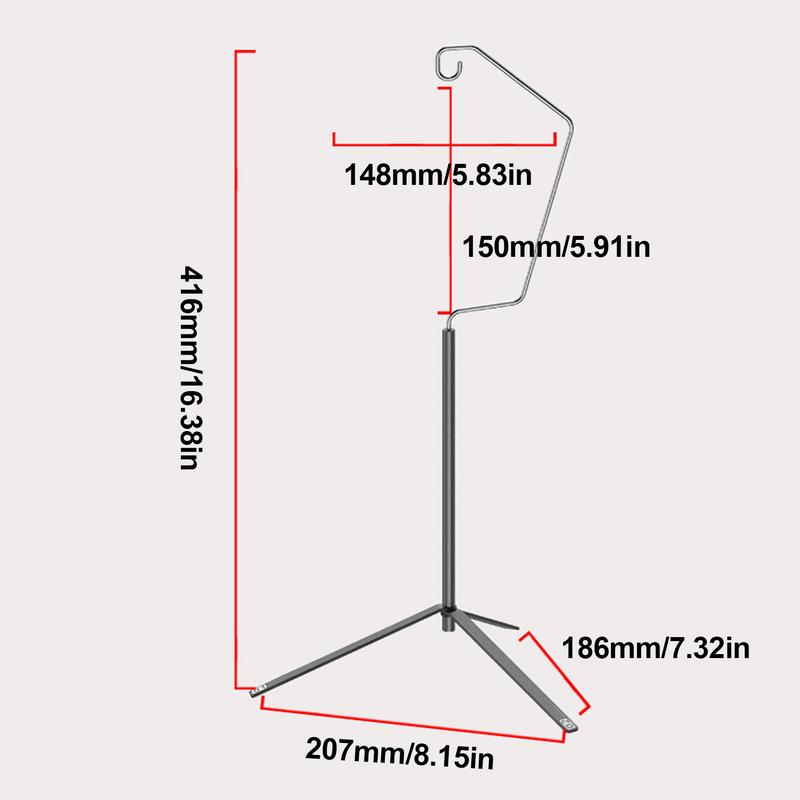 Lamp Stand Hook Outdoor Folding Light Stand Multi-Functional Camping Light Pole Portable Outdoor Light Pole Light Stand Holder