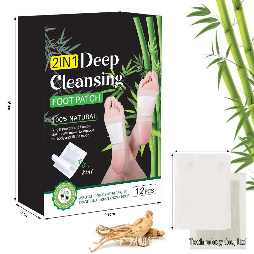 

Полынь Бамбуковый Уголь Пластыри для Ног - Снотворное и Массаж, 12 штук