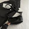 Pu Water Dumpling Shape Crossbody Bag For Women With Zipper Closure And Mobile Pocket