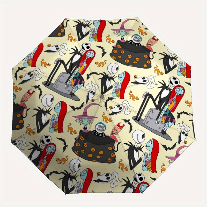 

1pc Nightmare Before Christmas Automatic Open/close, All-Season Portable Folding Umbrella for Women & Men, Durable Frame yy250805017