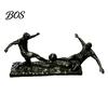 Soccer Desktop Decoration Player Statue, 3D Printed 2 Men Playing Figurine, Sports Football Figurine Collectible Table Sculpture for Home, Office