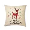 Christmas Pillowcase Red Elk Light Luxury Pillowcase Car Neck Cushion Home Pillowcase