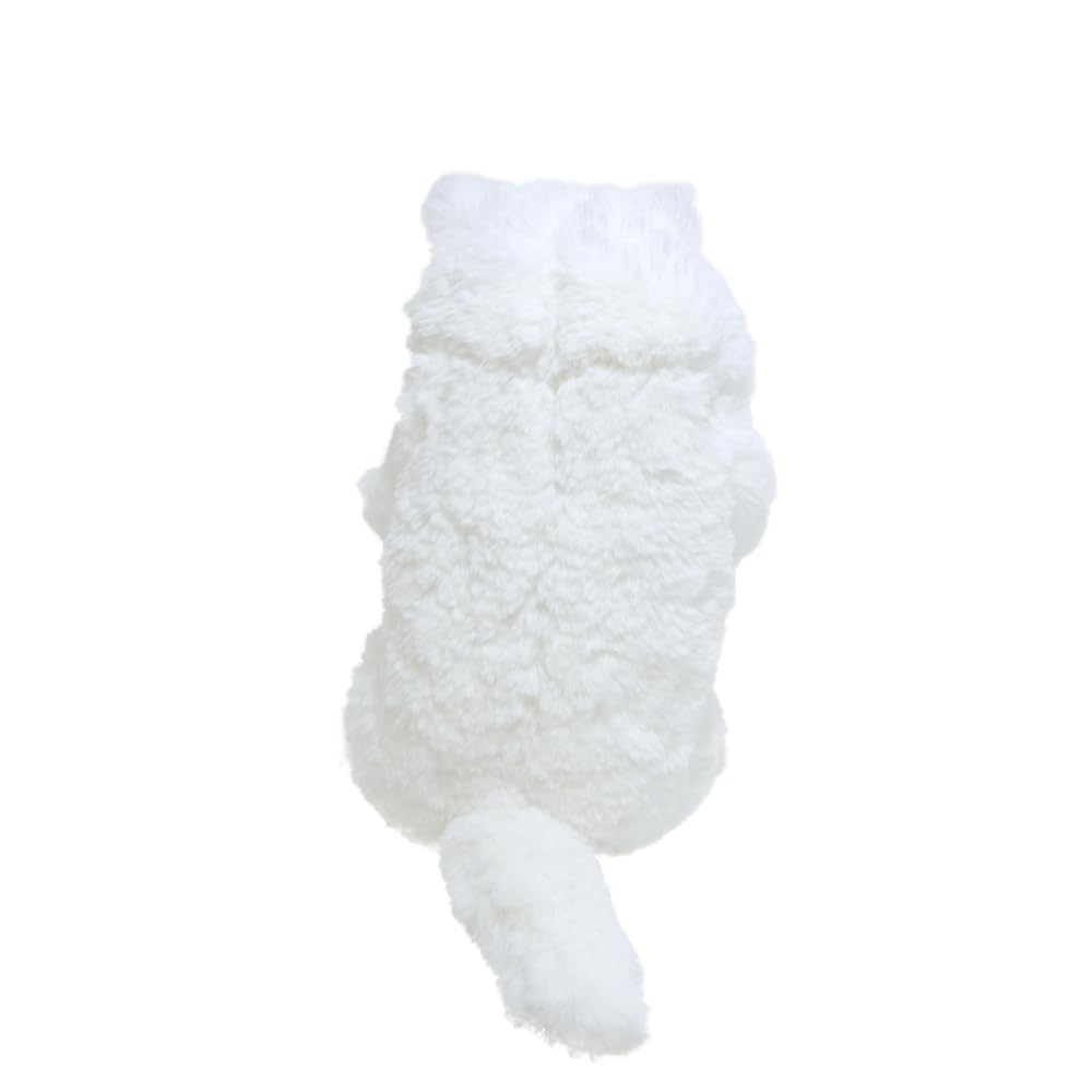 SunLemon Sleeping Lap Cat, Small, Persian, White, 15 x 12 x 34 cm, Plush Animal, Cute Cat, P-1593