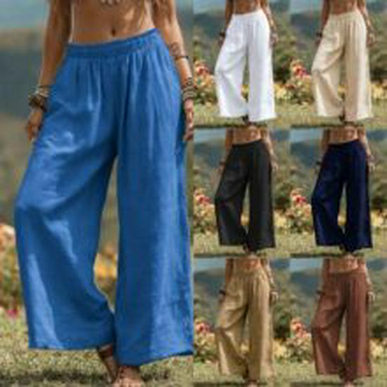 2026 Autumn/Winter Women's Casual Striped Cotton Drawstring Pants