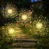 1/2/4Pcs Solar LED Firework Fairy Light Outdoor Garden Decoration Lawn Pathway Light For Patio Yard Party Christmas Wedding