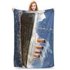 The Most Popular Ship of All Times, Titanic Blanket Soft Warm Flannel Throw Blanket Cover for Bed Living Room Travel Home Sofa