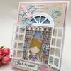 Reusable Carbon Steel Background Window Frame Cutting Die Scrapbook DIY Stencil