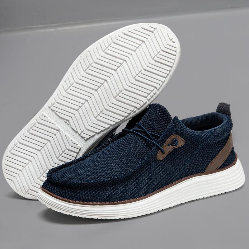 Summer Breathable Men's Loafers Lightweight Casual Slip On Shoes Non-Slip Comfortable Outdoor Vulcanized Leisure Shoes for Men