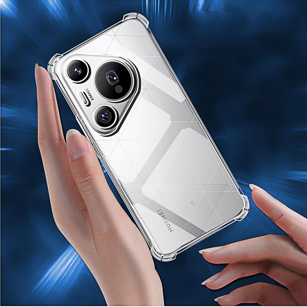 Shockproof Phone Case For Huawei Pura 80 Pro Ultra Transparent Clear P70 P60 P50 Mate70 Pro Soft TPU Back Honor Protective Covers