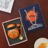 Basketball Shape Teas Cup with Handle 420ml Large Ceramic Coffee Mug Porcelain Teas Cup Gift for Friend, Family