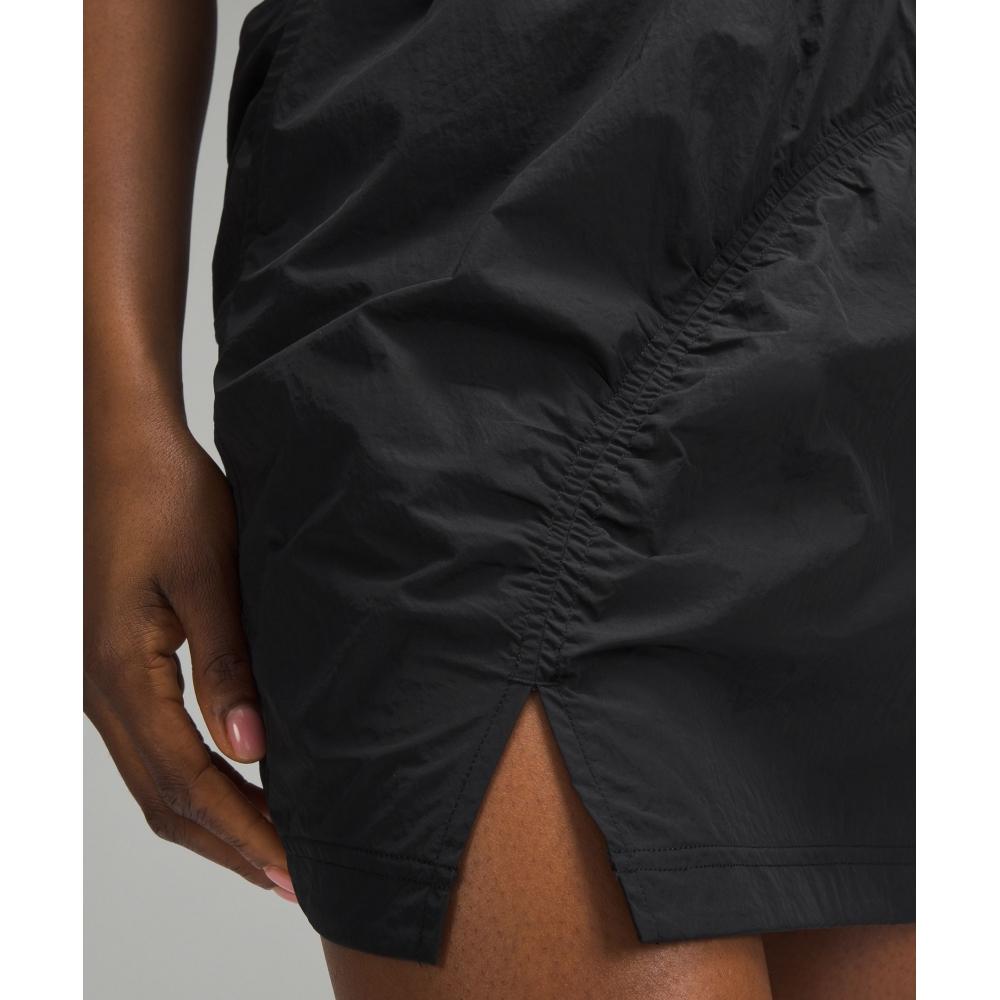 Lululemon High Rise Ruched Mini Skirt Black