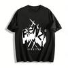 Frenzy Letter Print Casual Loose Crew Neck Short Sleeve T-Shirt Pure Cotton T-shirt
