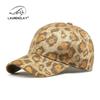 Spring new leopard print baseball cap hard top women's outdoor sun protection visor sun hat casual cap men's tide