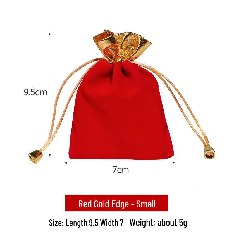 Velvet Drawstring Jewelry Bag: New Year's Lucky Charm Pouch