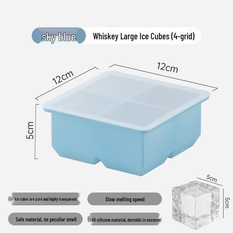Food-Grade Large Silicone Ice Cube Mold