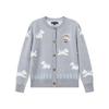 Teenie Weenie Girls' Cute Puppy Embroidered Knit Cardigan