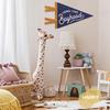 Baby Boy Nursery Decor, Long Live Boyhood Banner Sign for Kids Boys Room Decor Flags, Wall Penants Preppy Navy Blue Wall Hanging Decor for Kids